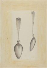 Bishop Hill: Large Silver Spoon, c. 1939.