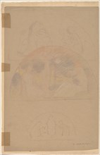 Studies for a Lunette [recto], 1890/1897.