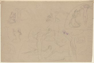 Studies for a Lunette [verso], 1890/1897.
