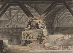 Stage Design: A Sepulchral Vault, c. 1820.
