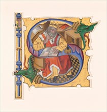 Initial S with King David as Scribe, 1430s.