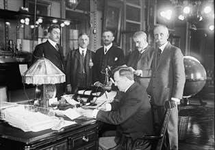 War Council, 1917. Creator: Harris & Ewing.