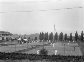 Columbia Country Club - Tennis Courts, 1917.