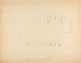 Knife and Spoon Box - Line Drawing, c. 1940.