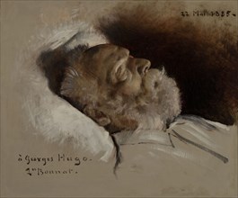Victor Hugo sur son lit de mort, 22–05–1885.