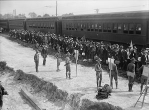 Camp Meade #1 - Arrival of Drafted Men, 1917.