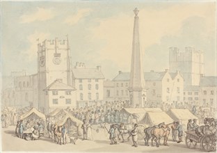 Market Day at Richmond in Yorkshire, c. 1818.