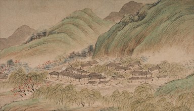 Landscape in the manner of the Wu School, 1841.