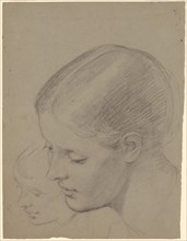 Studies of a Female Head [recto], c. 1850-1870.