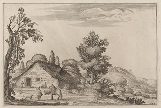 Landscape with a Traveler before a Cottage, 1638.