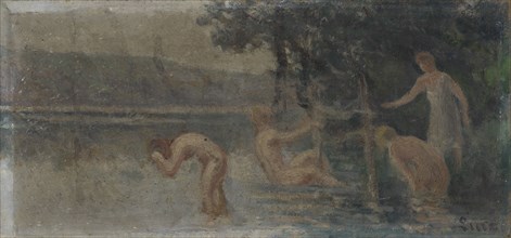 Baigneuses, late 19th-early 20th century. Bathers.