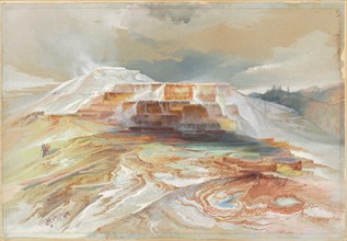 Hot Springs of Gardiner's River, Yellowstone, 1873.