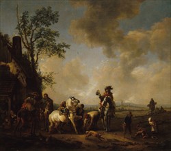 The farrier, after Wouwerman, between 1609 and 1699.