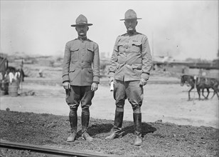 Camp Meade #2 - General Kuhn And Lt. Col. Ross, 1917.