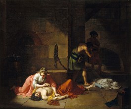 La Mort d'Agis, 1789. Creator: Nicolas Andre Monsiau.