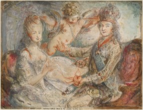 Louis XVI and Marie-Antoinette Crowned by Love, 1775.