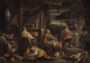 The Pilgrims of Emmaus, after Jacopo Bassano, c.1600.