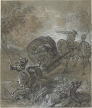 La Rancune en brancard, abattu dans le bourbier, 1726.