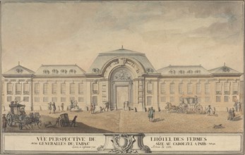View of the Hôtel des Fermes Générales du Tabac, 1763.