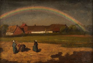 L'arc-en-ciel à Courrières, 1855. Creator: Jules Breton.
