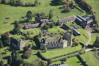 Stokesay Castle fortified manor house, Shropshire, 2017.