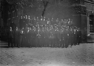 Camp Meade #2 - Drafted Men Leaving For Camp Meade, 1917.