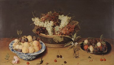 Still life with fruit and flowers, between 1624 and 1700.