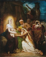L'Adoration des Mages, 1856. Creator: Theodore Chasseriau.