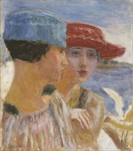 Jeunes filles à la mouette, 1917. Young women with seagull.
