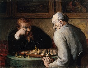 Joueurs d'échecs, between 1863 and 1867. The Chess Players.
