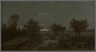 La campagne au lever du jour, 1859. The countryside at dawn.