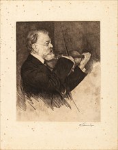 Joseph Joachim, Playing the Violin, 1917. Private Collection.