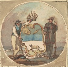 Study for "The Great Seal of the State of Delaware", c. 1847.