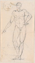 Statue of a Male Nude with Hand on Hip, probably c. 1754/1765.