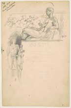 Study for "Casts from Antique Sculpture: The Parthenon", 1890.
