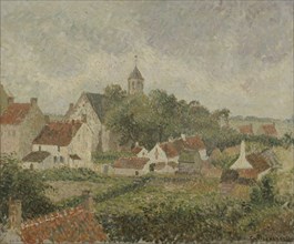 Le village de Knocke, 1894. The village of Knocke (in Belgium).