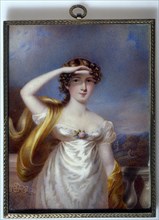 Portrait of Miss Frances Maria Kelly, actress and singer, c1815.