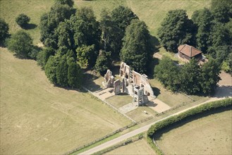 The ruined remains of Old Gorhambury House, Hertfordshire, 2020.