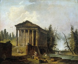 Le Temple antique, between 1780 and 1790. Creator: Hubert Robert.