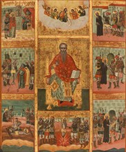 Saint Charalampe and scenes from his life, between 1700 and 1800.