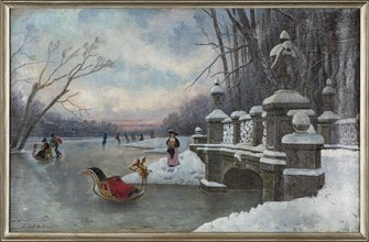 Ice Amusements at the Nymphenburg Palace Park. Private Collection.