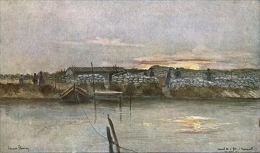''Le Canal de l'Yser a Nieuport.', 1916. Creator: Francois Flameng.