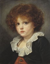 Petit Garçon au gilet rouge, c.1775. Little boy with red waistcoat.