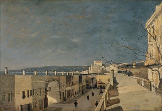 Un quai à Nice, Les Ponchettes, 1887. Quai at Nice, Les Ponchettes.