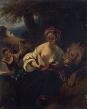 Le lion amoureux, c.1836. Creator: Camille Joseph Etienne Roqueplan.