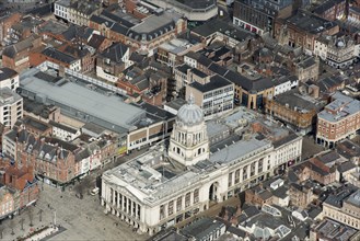 Council House, offices and shopping arcade, City of Nottingham, 2021.