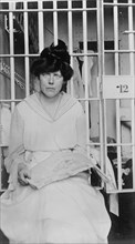 Miss Lucy Burns of C.U.W.S. - in Jail, 1917. Creator: Harris & Ewing.