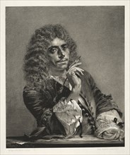Portrait of the author Moliére (1622-1673), 1850. Private Collection.