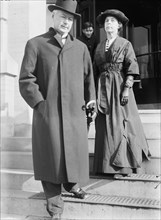 US Postmaster General Albert Sidney Burleson with Mrs. Burleson, 1913.