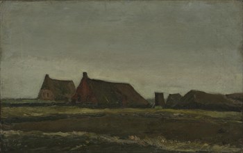 Cottages, 1883. Found in the collection of the Van Gogh Museum, Amsterdam.